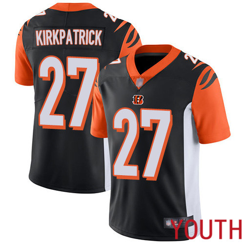 Cincinnati Bengals Limited Black Youth Dre Kirkpatrick Home Jersey NFL Footballl 27 Vapor Untouchable